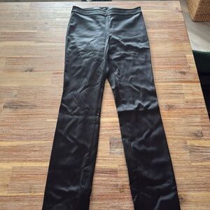 Theory black satin-like pants